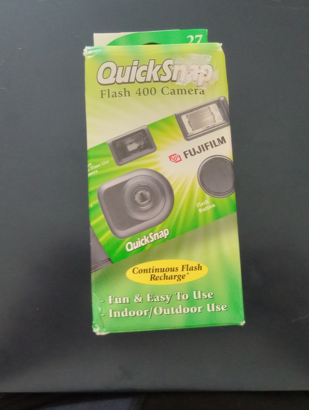 Fujifilm QuickSnap Flash 400 Camera - Green and Black Accents